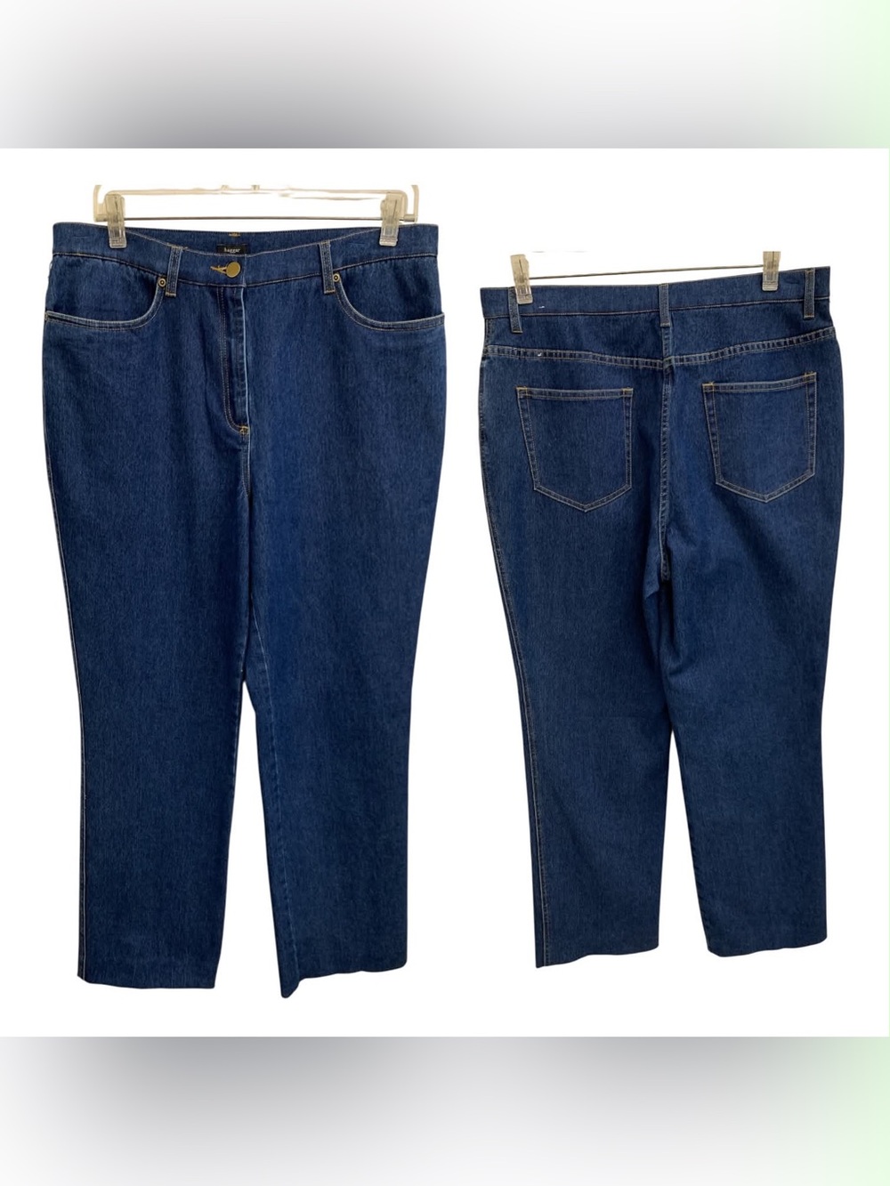 Haggar Dark Blue Ankle Cropped Jeans Size L